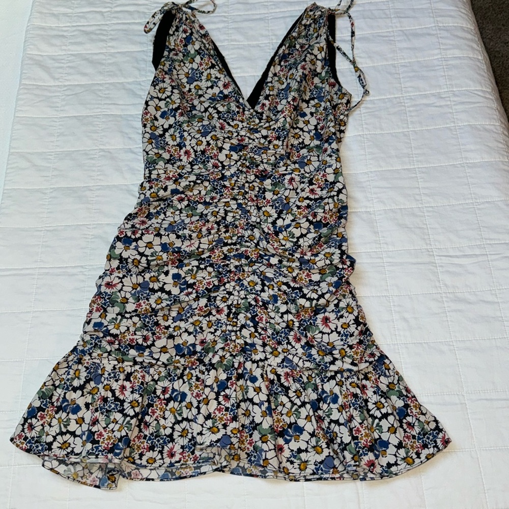 VERONICA BEARD Jackson ruched mini dress!